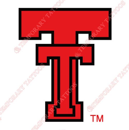Texas Tech Red Raiders Customize Temporary Tattoos Stickers NO.6561